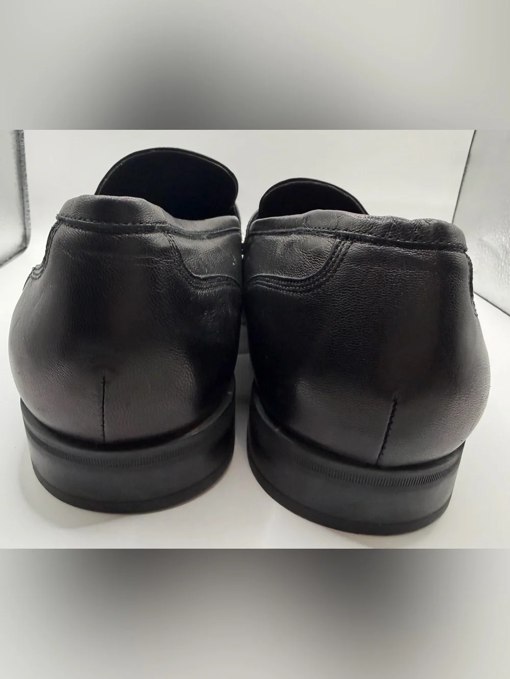 Bruno Magli Black Leather Bit-Detail Loafers